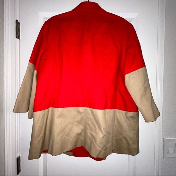 Coldwater Creek Snap Button Front 3/4 Sleeve Peacoat Coat - Picture 5 of 5